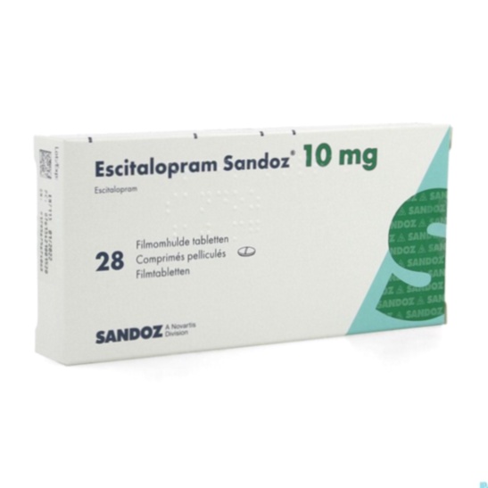 Boîte d'Escitalopram 10 mg