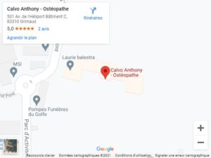 google maps calvo osteopathie